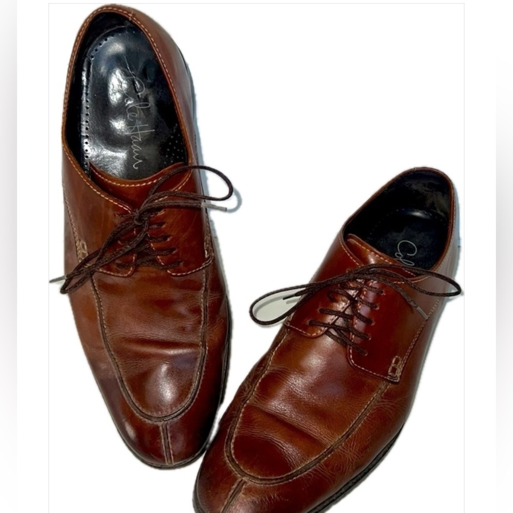 Cole Haan Neolite Heel Brown Lace Up Leather Shoes Size X Large 10-11
